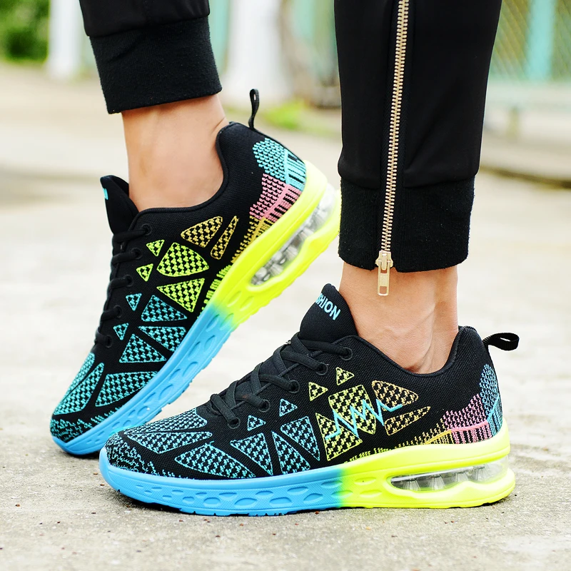 

Women Sneakers Running Air Sole Man Sneakers Sports Shoes Size 46 Mens Athletic Shoes Summer Breathable Women Shoes Sneakers