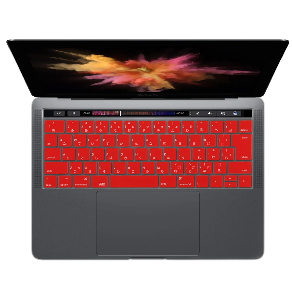Чехол для клавиатуры 2016/2017 MacBook Pro Retina 13 15 дюймов с сенсорной панелью JIS японская