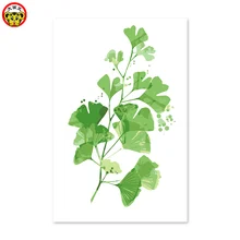 Картина по номерам искусство Краска по номерам diy масло декоративные элементы свежих листьев Джейн сделал люкс листья стены