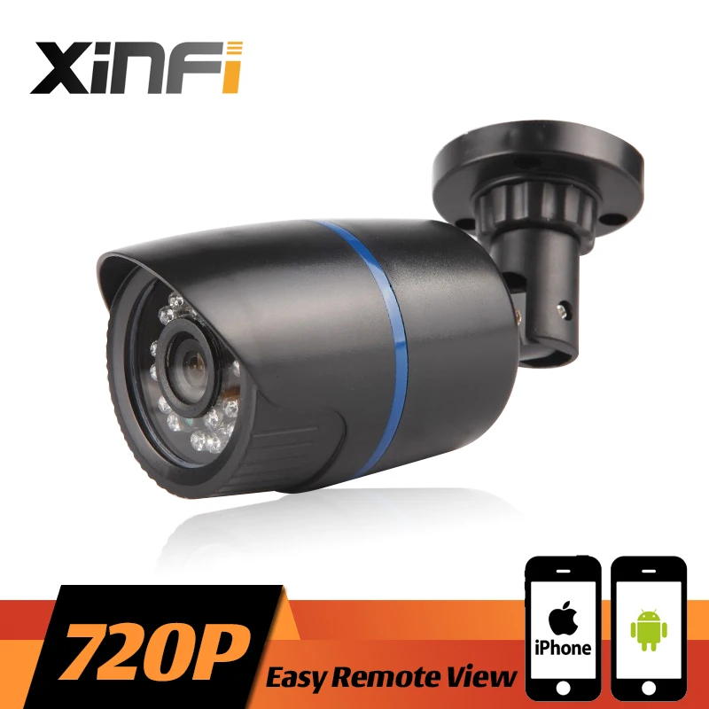 

XINFI HD 720P CCTV IP camera 1.0MP night vision Outdoor Waterproof network camera ONVIF Remote view With 12V adapter as gift
