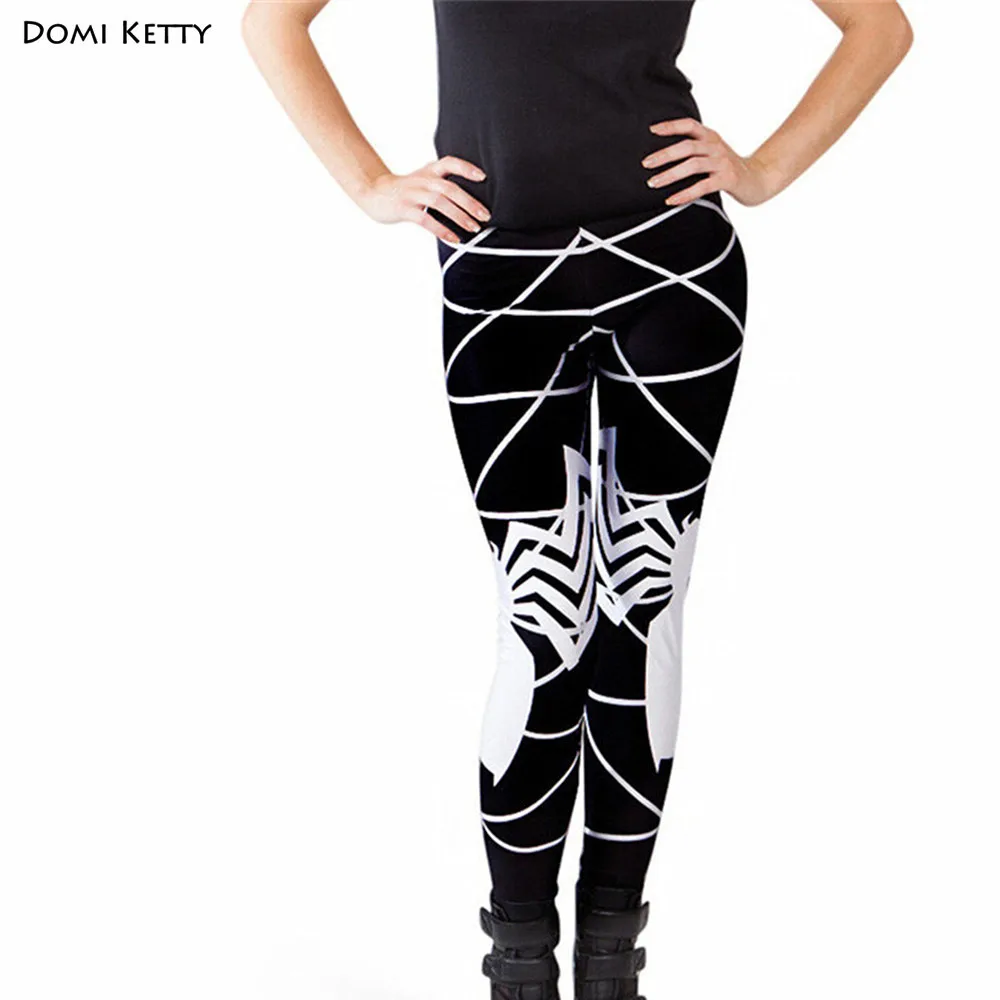 

Domi Ketty children leggings print spider net kids casual fitness high waist leggings girls baby Halloween Day carnival pants