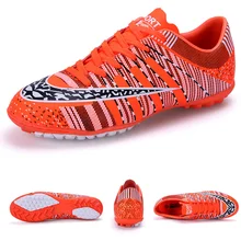 

TOURSH Boys Kids Indoor Soccer Shoes Men Rubber Sole Football Boots Plus Size 33-45 Sports Athletic Training Shoes crampons foot