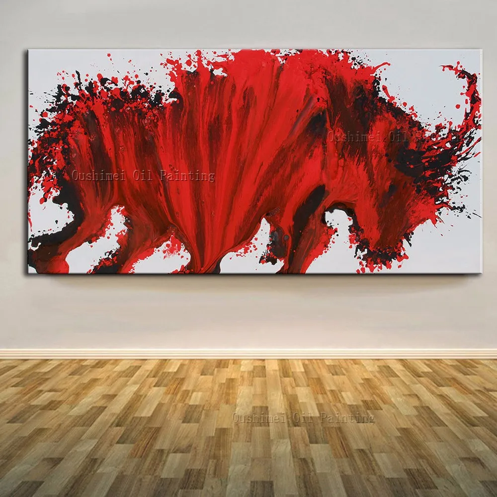bull oil painting
