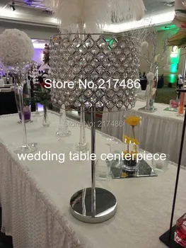 

crystal flower stand centerpieces, Hot Selling Elegant Transparent Crystal Candle Holder Centerpieces