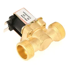 DC12V электромагнитный клапан G3/4 NC Электромагнитный клапан электрический Магнитная ValveNormal закрытым латунь Электрический электромагнитный клапан Válvula для воды