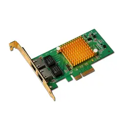 I350-T2 сетевой карты PCI-E 2 Порты Gigabit Ethernet NIC Сервера оригинальный intei350t2 чип