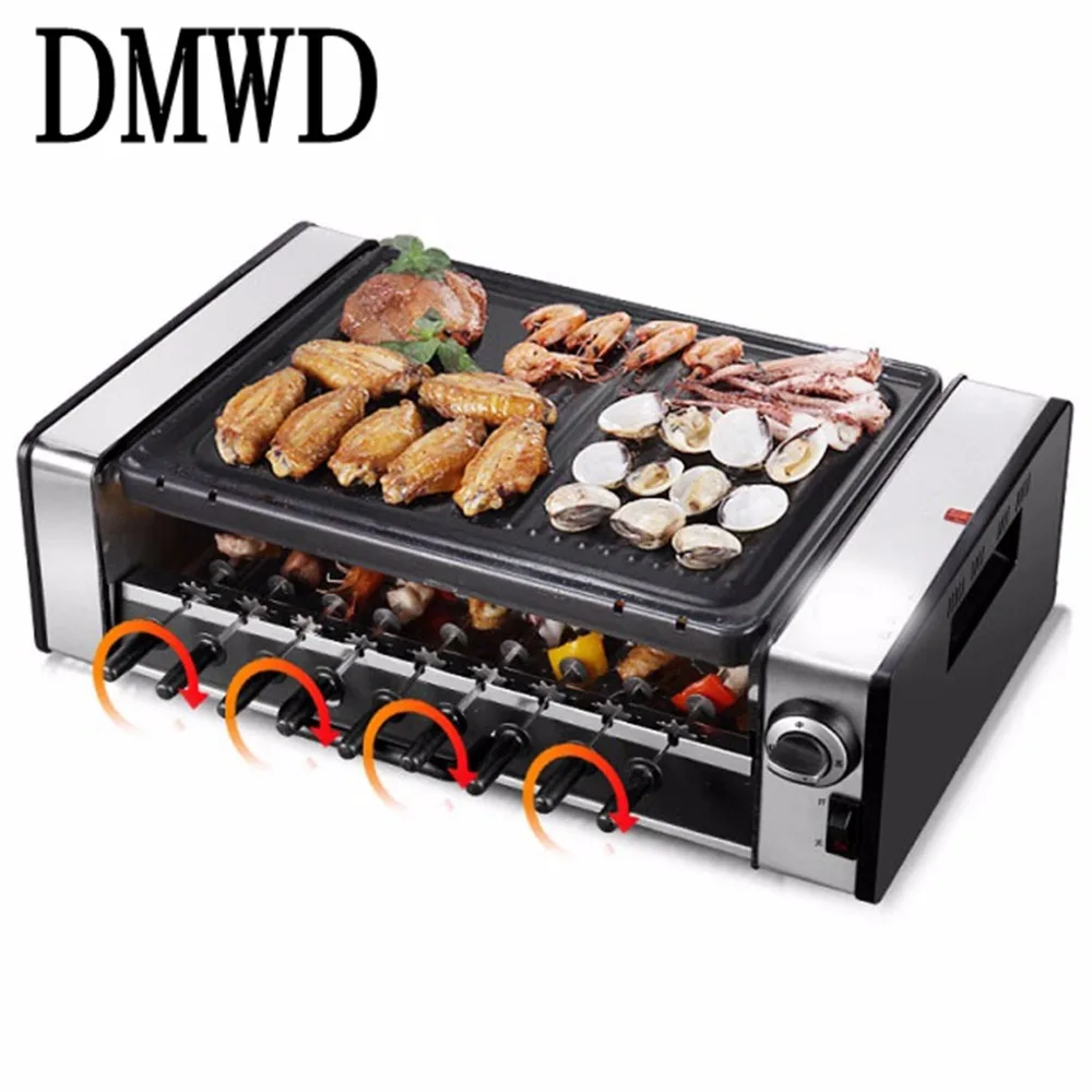DMWD Household electric oven smoke free non stick electric baking pan
