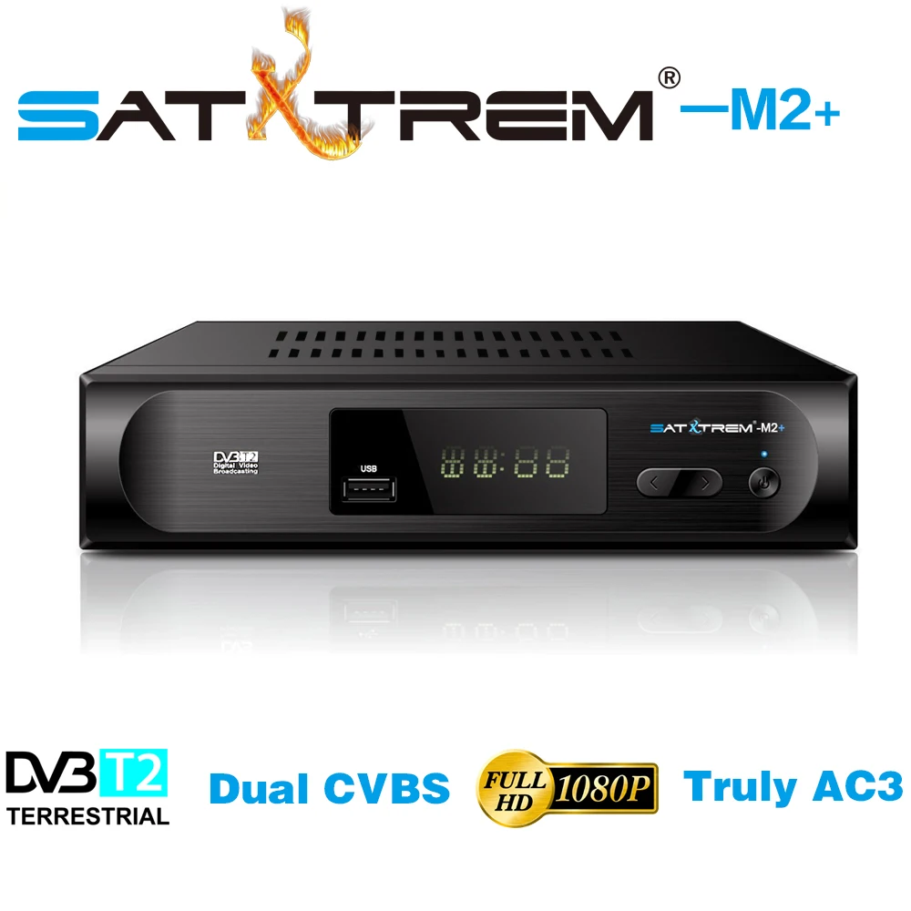 

Satxtrem DVB-T2 TV Tuner DVBT2 DVB-T Satellite Decoder M2 Plus DVB T2 Vga TV Box Wifi Receiver Support AC3 PVR EPG Dual CVBS USB