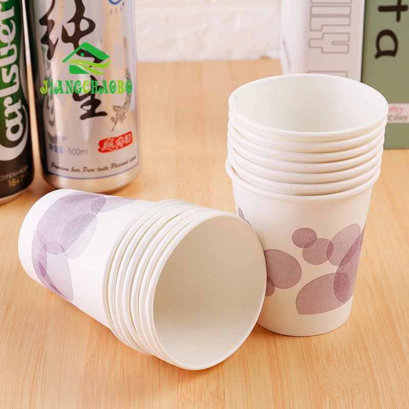 100 шт./лот домашний офис одноразовые экологически безопасные бумажные стаканы для питья Молоко Фруктовый сок чай горячей и холодной питьевой