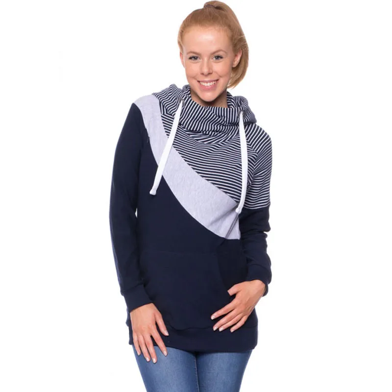 

Autumn Winter Breastfeeding Hooded Nursing Maternity Hoodies For Pregnant Women Clothes Pregnancy Top Feeding Maternity Coat