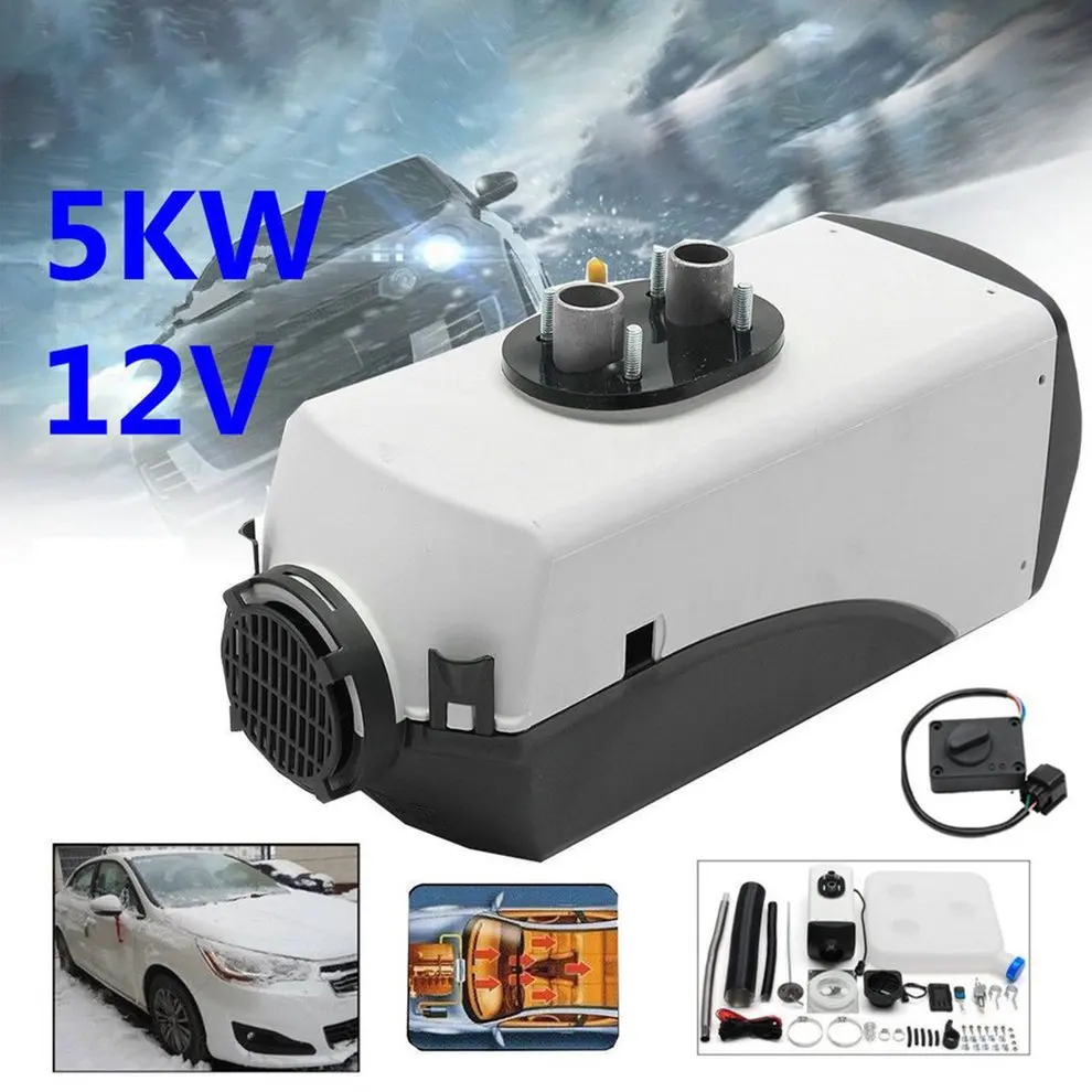 

12V 8000W LCD Schalter Vehicle Air Diesel Heater For Car Trucks Yachts Boats Home Bus Motor-Homes Air Parking Heater black
