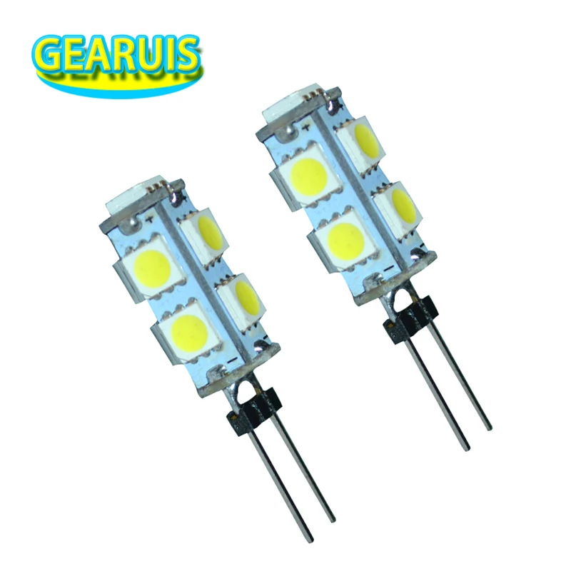 100X DC 12V G4 Home 9 SMD 5050 LED Bulb Lamp Cold whtie Warm White Car Cabinet Boat modern led lights living room lamps | Автомобили и