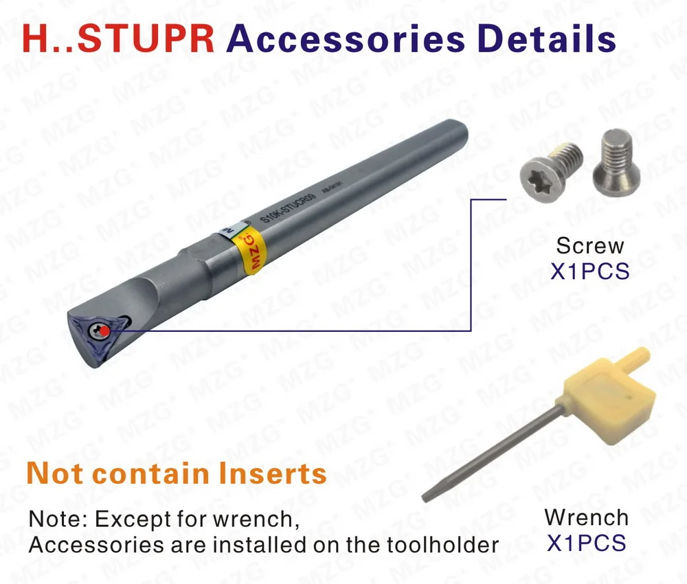 MZG H10K-STUPR09 ЧПУ Инструмент карбида вставить HSS внутренний противоударный Toolholder Высокое скорость сталь поворота расточные держатель