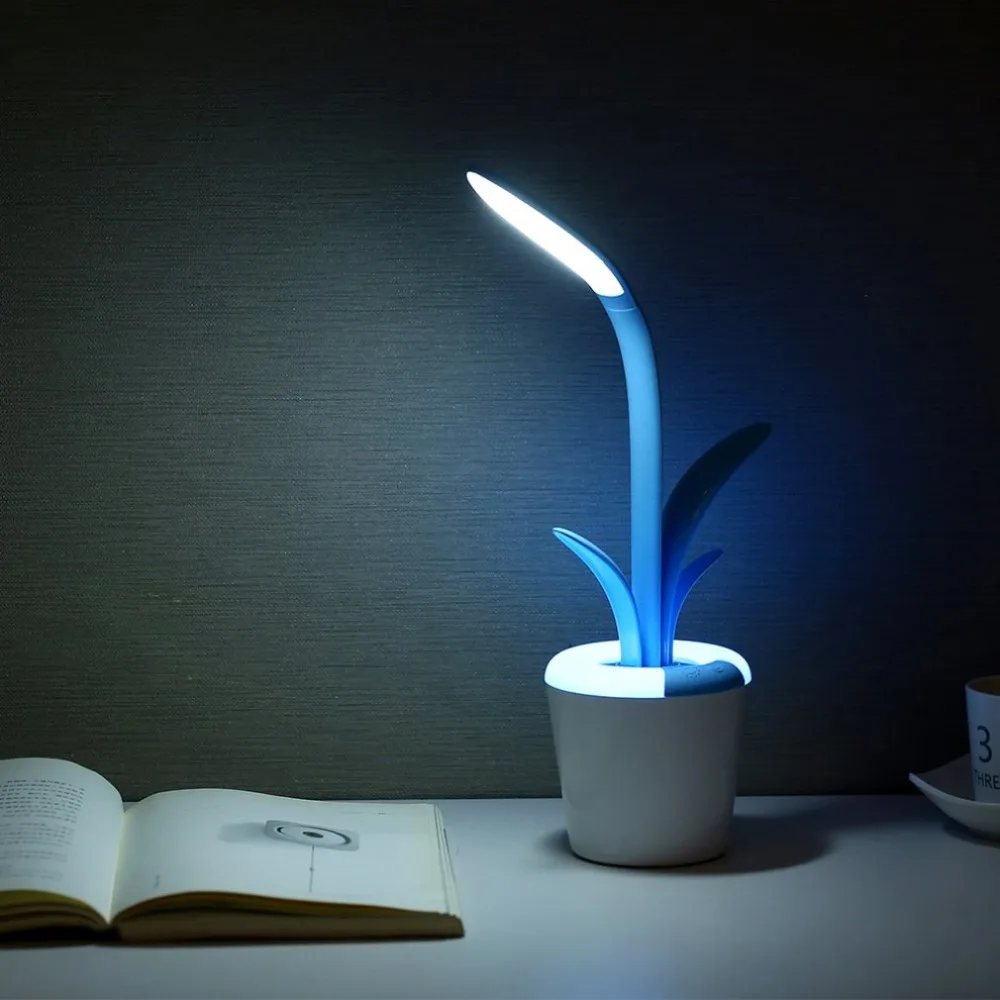  USB LED Reading Light Table Lamp Eye Care Desk Lamp Three Brightness Level Flexible Arm Light For S - 33013713344