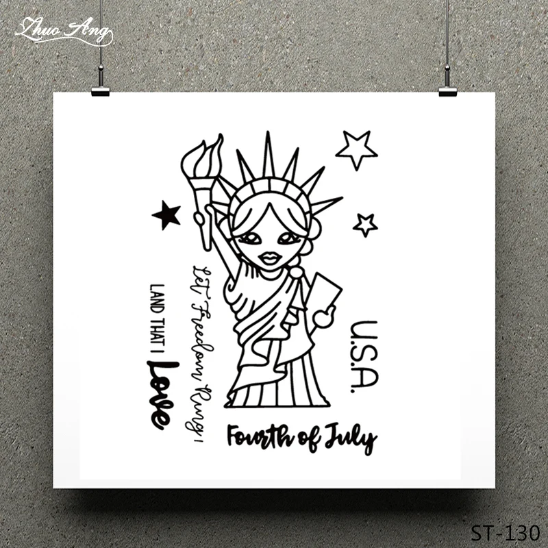 

ZhuoAng Goddess of light Clear Stamp for Scrapbooking Rubber Stamp Seal Paper Craft Clear Stamps Card Making