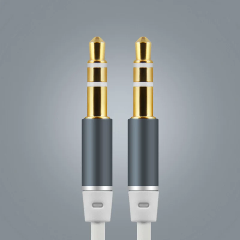 Koop 1 m Jack Audio Kabel 3.5mm naar 3.5mm Aux Kabel Man op Man Kabel Gold Plug Auto Aux koord voor iphone 7 Samsung voor luidspreker #1
