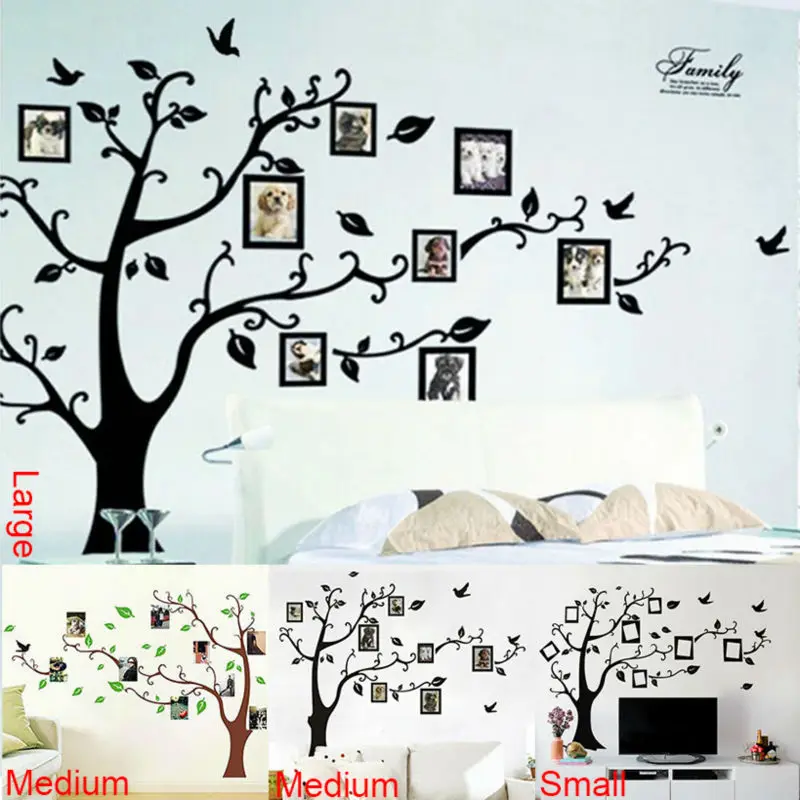 

photo tree frame family forever memory tree wall decal decorative adesivo de parede removable pvc wall sticker diy zooyoo94AB