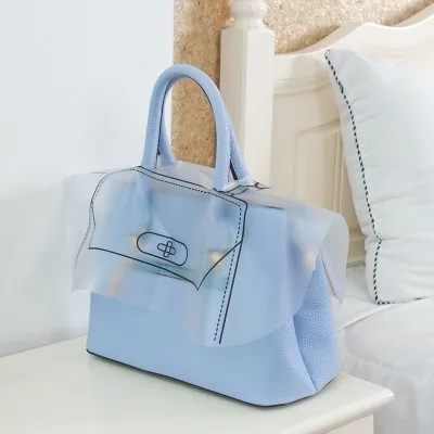 

TTOU Women Rain Cover for Shoulder Bag Fashion Transparent Rain-proof Cover