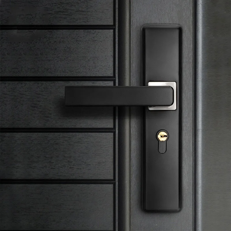 Black Door Lock Split Lock Door Knobs For Interior Door
