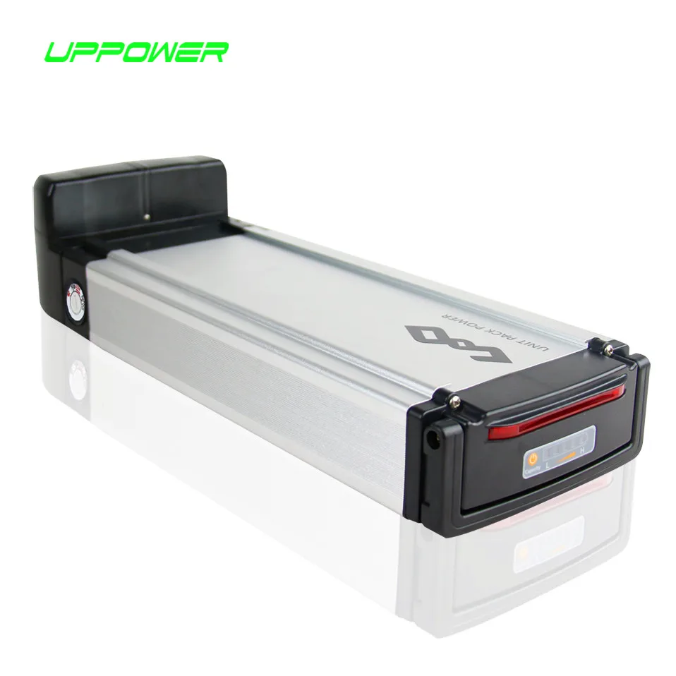 

Aluminium Case 48V 15.6Ah Samsung/LG Lithium ion eBike Battery Rear Rack 48V 750W Electric Bike Battery with Rack