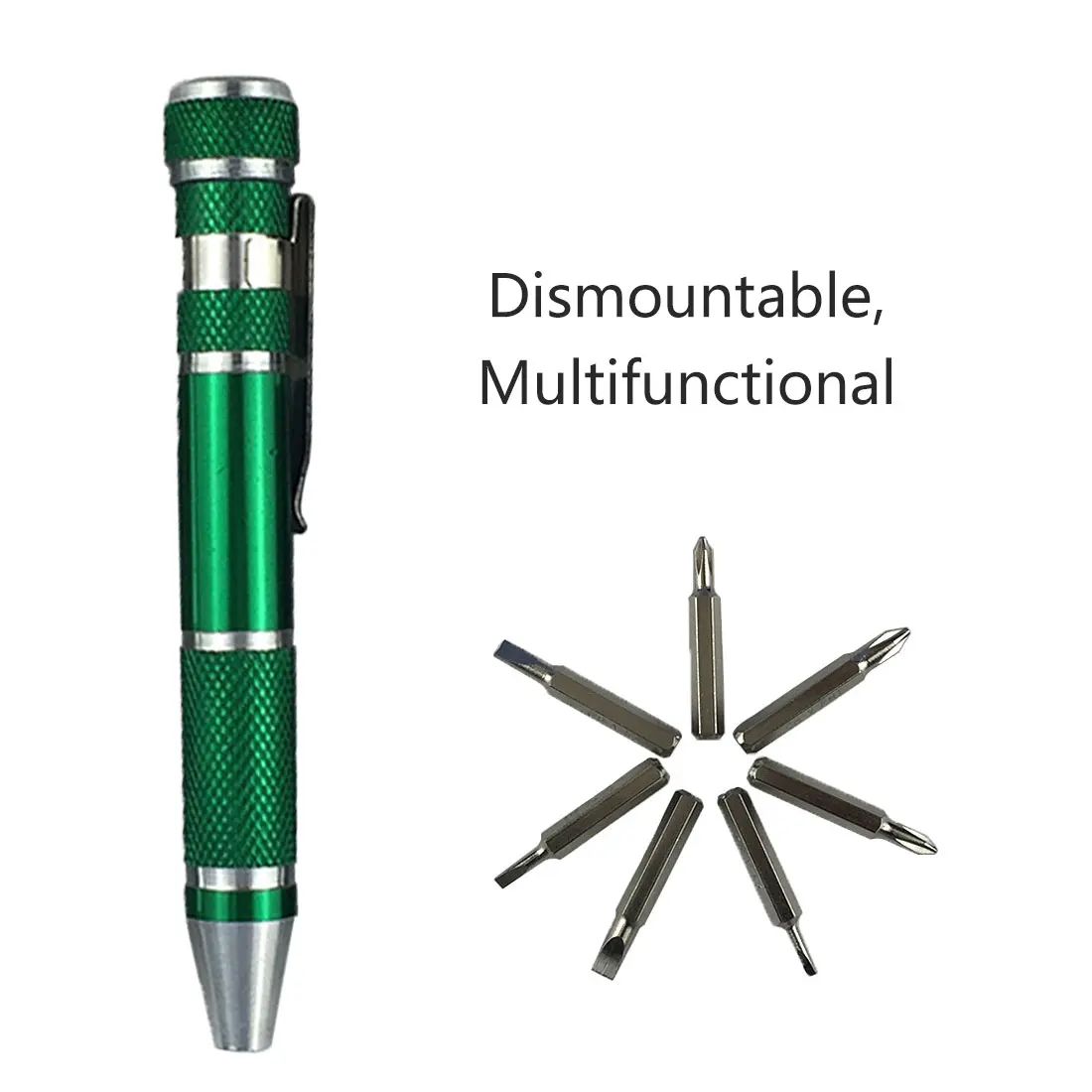 

Hand Tool Set 8 In 1 Mini Aluminum Precision Pen Screw Driver Screwdriver Set Repair Tools Kit for Phone/Computer/Watch