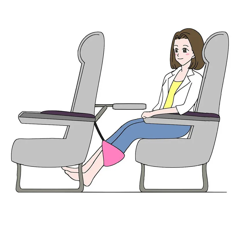 Comfy Hanger Travel Airplane Footrest Hammock Made with Premium Memory Foam Foot Portable Relaxed and Comfortable 30MR140_