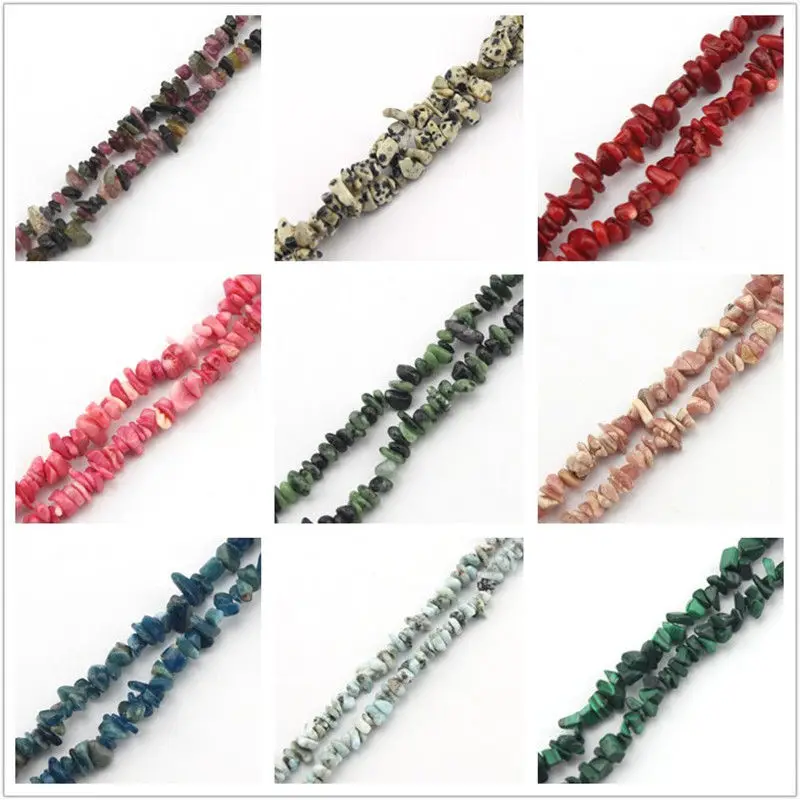 Free Shipping Natural 7-8mm Gems Stone Irregular Chips Jewelry Making Loose Beads Spacer Craft Strand 34inch | Украшения и