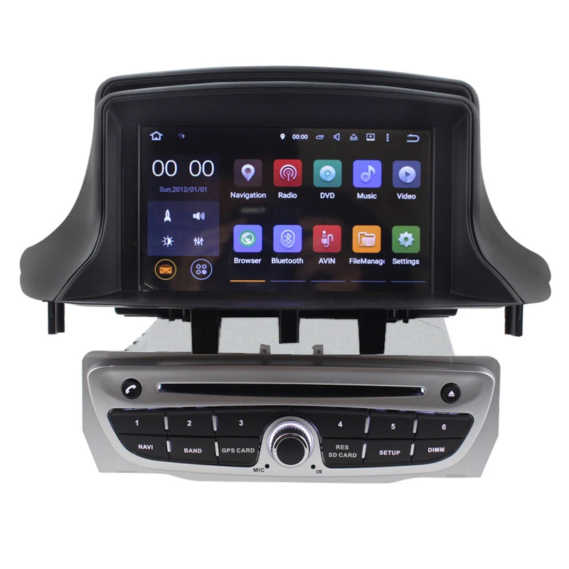 

Android 7.1 2G Car DVD Player GPS Navigation for Renault Megane 3 Can Bus support steering wheel control RDS USB 3G BT Free map