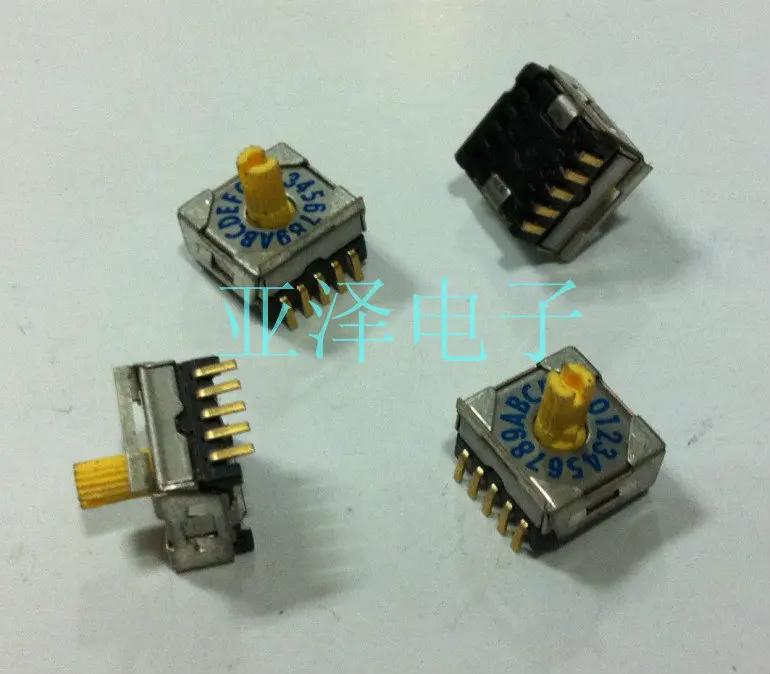

1pcs 16 bit rotary encoder switch 0-F rotary dial switch SMRR8016-1