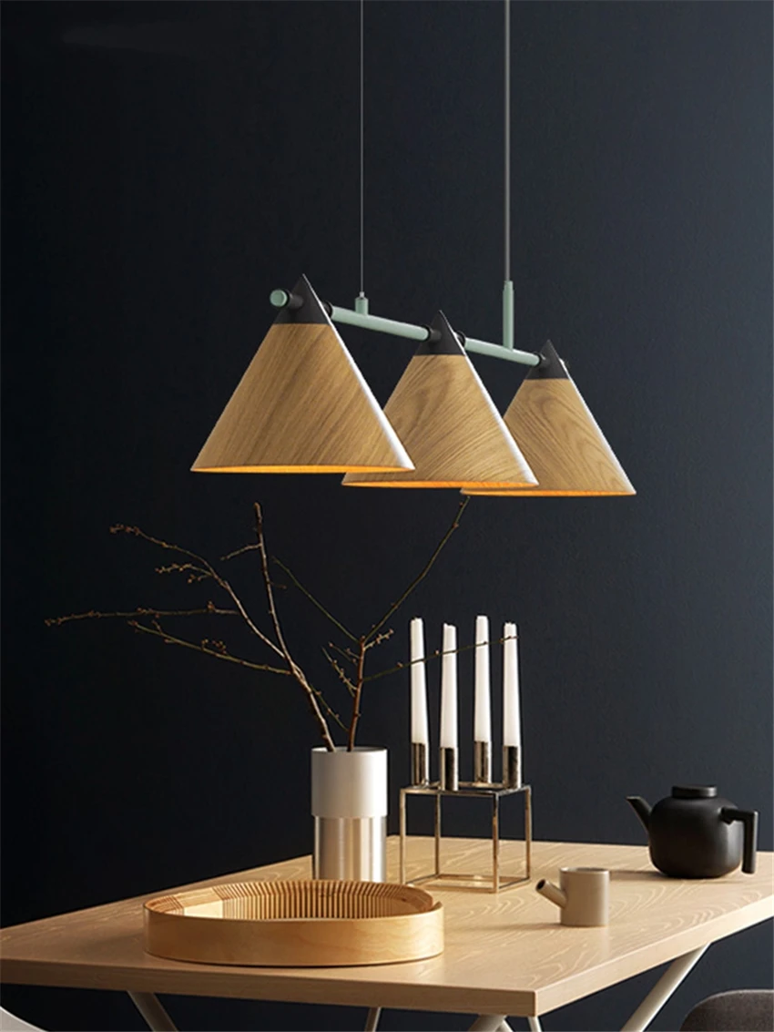 Us 301 7 30 Off Nordic Restaurant Wood 3 Heads Wooden Cone Pendant Lights Living Room Table Kitchen Modern Bar Lighting Hanging Lamps Fixtures In Us 301 7 30 Off Nordic Restaurant Wood 3 Heads Wooden Cone Pendant Lights Living Room Table Kitchen Modern Bar Lighting Hanging Lamps Fixtures In