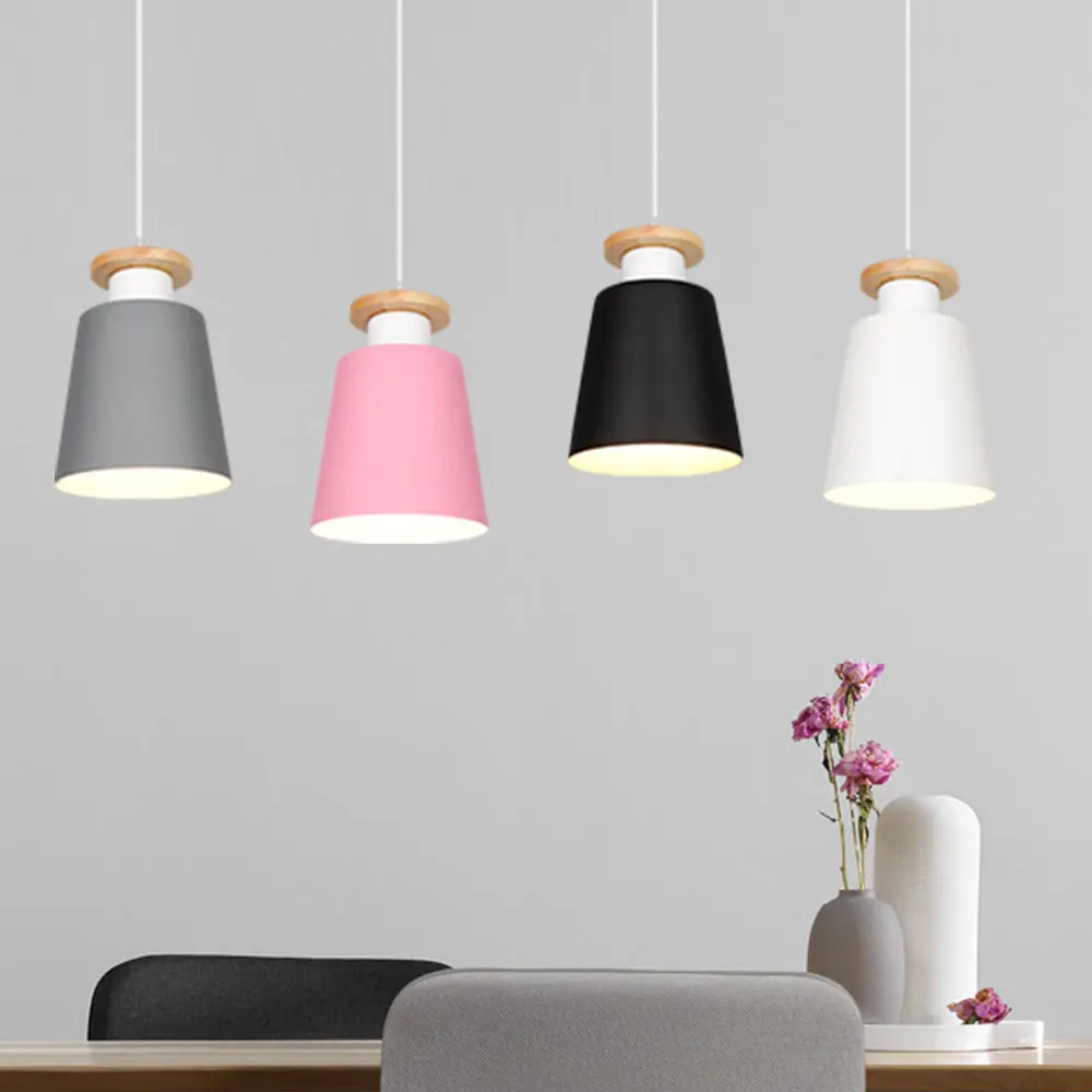  Pendant Lights Dining Room Pendant Lamps Modern Colorful Restaurant Coffee Bedroom Lighting Iron So - 32887589728