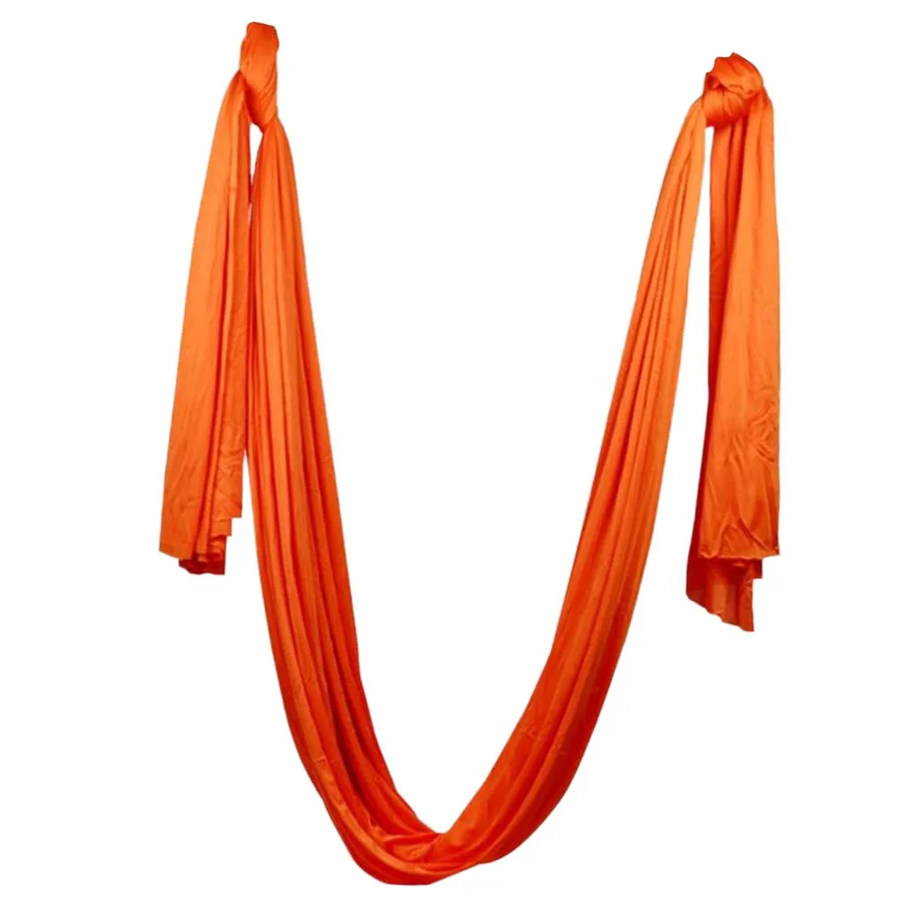 

MagiDeal 5 X 2.8M Anti-Gravity Yoga Swing Hammock Aerial Inversion Strap Orange Inversion Tool Anti-Gravity Yoga Swing