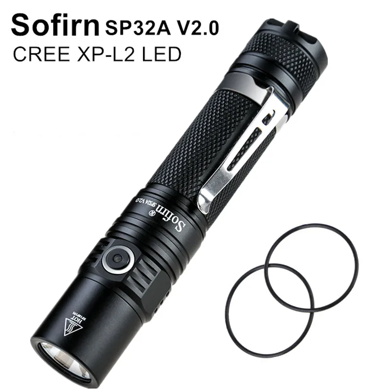 

Sofirn SP32A V2.0 Led Flashlight 18650 CREE XPL2 High Lumen Led Torch Light Tactical Lamp Ramping Temperature Regulation Lantern