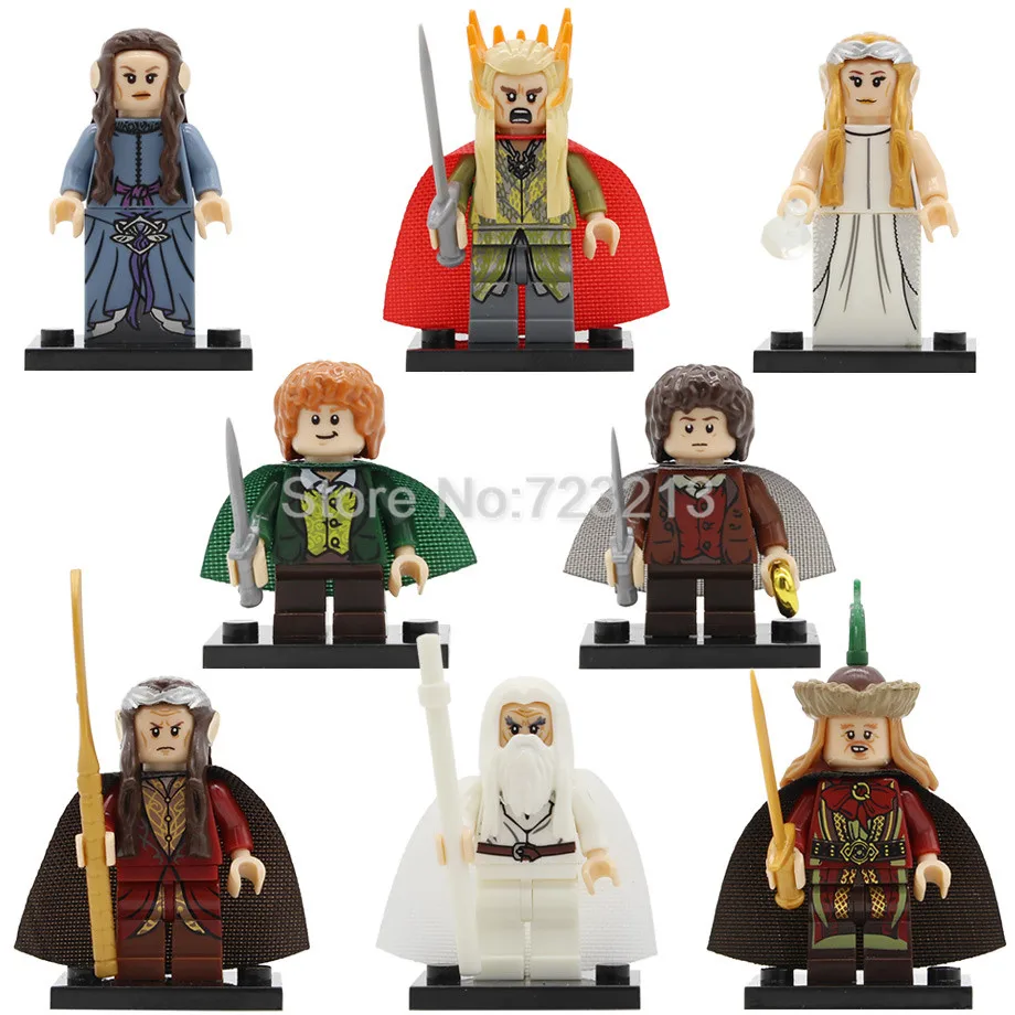 Оптовая продажа 20 шт. Gandalf Властелин колец Frodo фигура Uruk Orcs Galadriel Bain строительные блоки модели кирпичи наборы игрушек