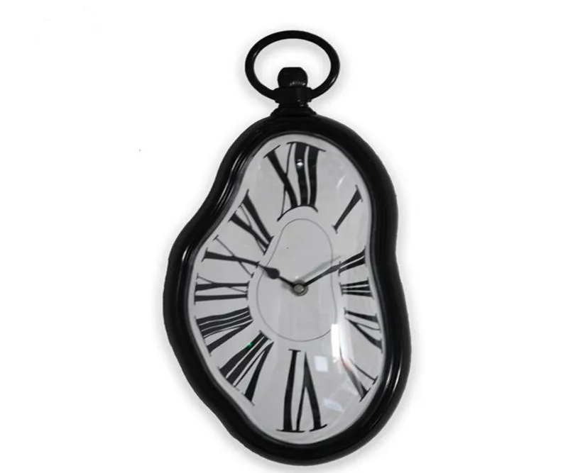 Home Decoration Distorted Melted Melting Clock Quartz Irregular Unique