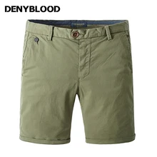 Denyblood джинсы мужские шорты новые летние Chions Короткие штаны промывают Армейский зеленый прямо Капри бермуды Пляжные шорты 2206