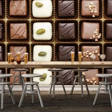 Papel де parede сладкие конфеты шоколадные изделия фото обои, гостиная roomsofa ТВ фон кухня ресторан обои для стен