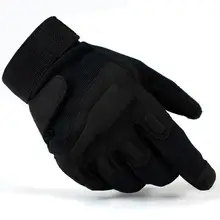 Мужские перчатки для охоты на открытом воздухе, военные перчатки для езды на велосипеде, черные