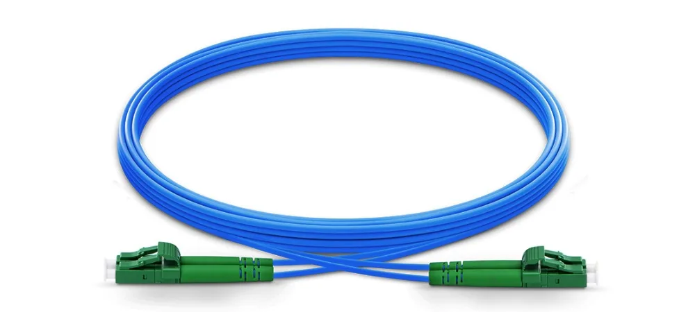 1m 2m 3m LC APC to LC APC Duplex Single Mode Armored PVC (OFNR) Patch Cable, Cable Jumper
