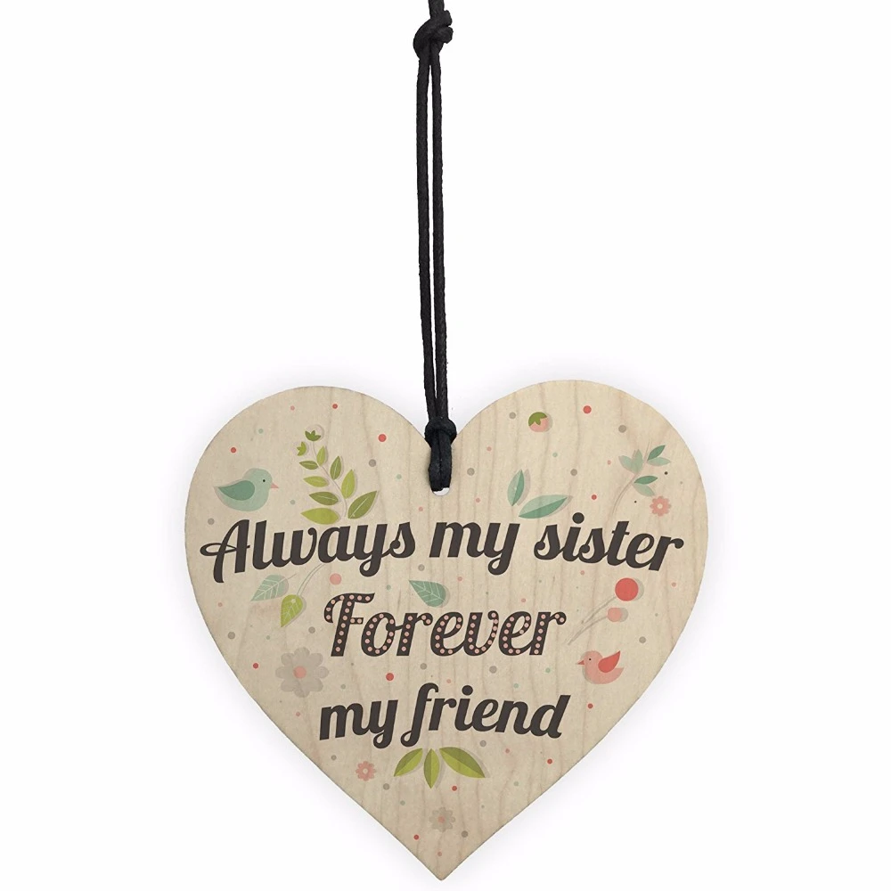 Meijiafei A Best Friend a Girl Could Ask for is a Friend Like a Sister Friendship Gift Love Heart Frame Sign 10x5 