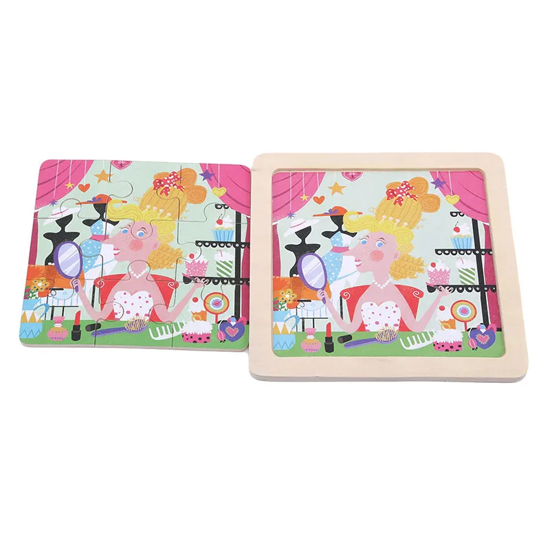 Деревянные игрушки для детей Tangram/паззл мульти-стиль головоломка Монтессори развивающие игрушки подарок на день рождения