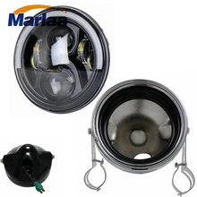7″ Inch LED Headlight for Harley Davidson Motorcycle Projector Daymaker Hi/lo Beam Halo DRL Amber Turn Signal For Harley Davison