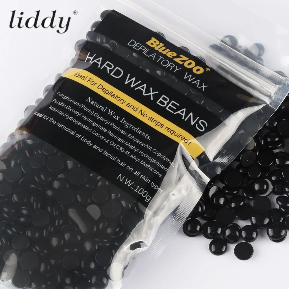 7 100g No Strip Depilatory Hot Film Hard Wax Pellet Waxing Bikini Hair Removal Lavender Beans