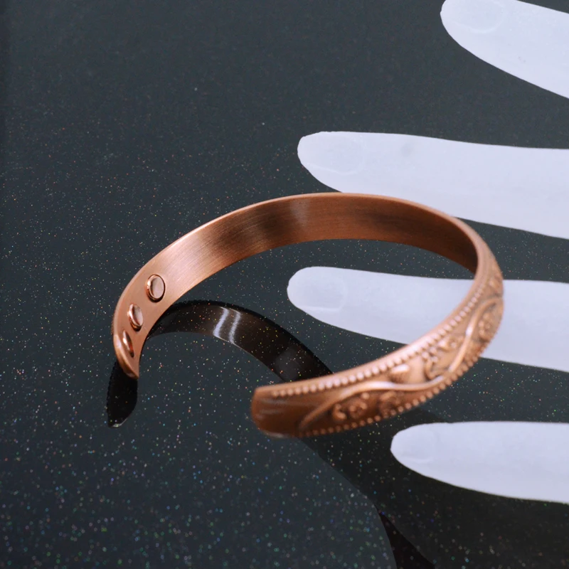 IWrist Wish Flowers Винтажный Мужской Браслет Bio Health Модный магнитный браслет покрытый