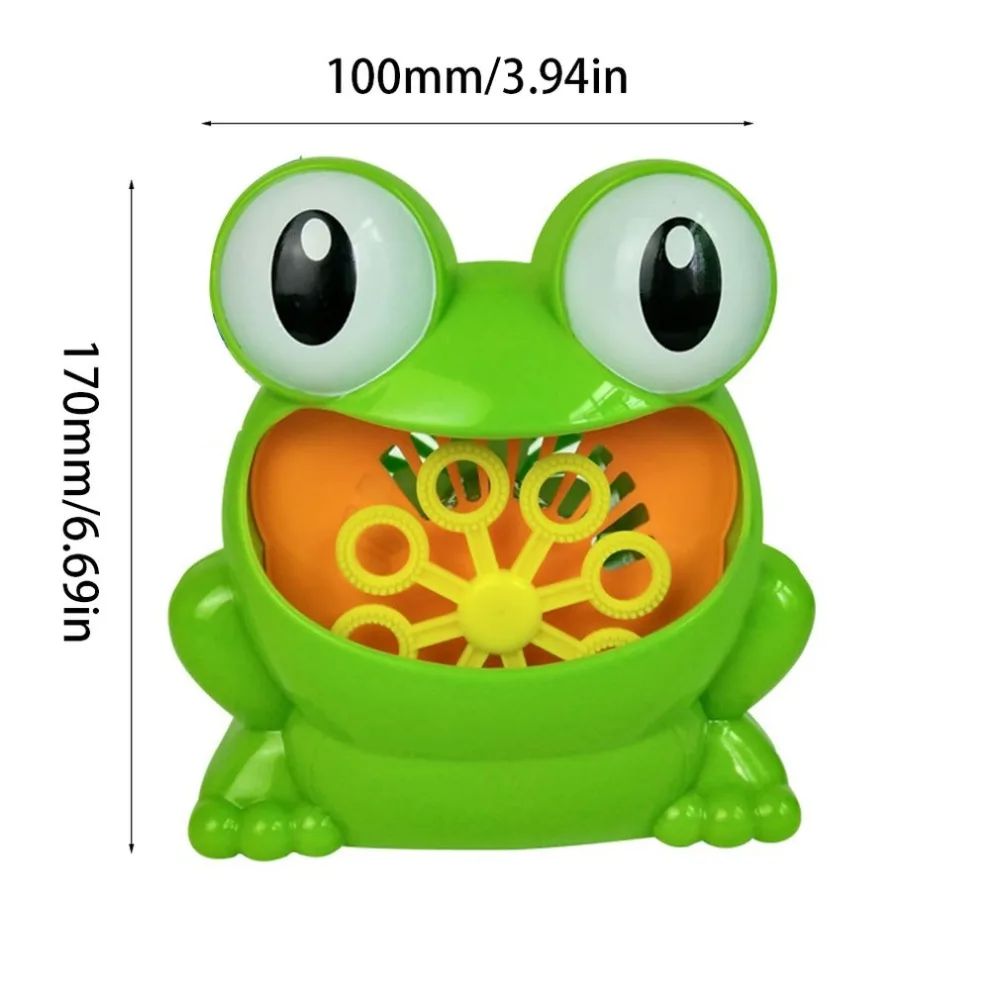 Bubble Machine Tub Big Frog Automatic Bubble Maker Toys with 24 Music Song Bath Toy for Baby Boys Girls