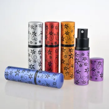 

10ML Glass Spray Bottle Perfume Atomizer with Aluminum Mini Sample Vials Thin Glass Bottle F20172786