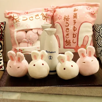 Kawaii Pink Bag of Mini Bunny Plushies  3