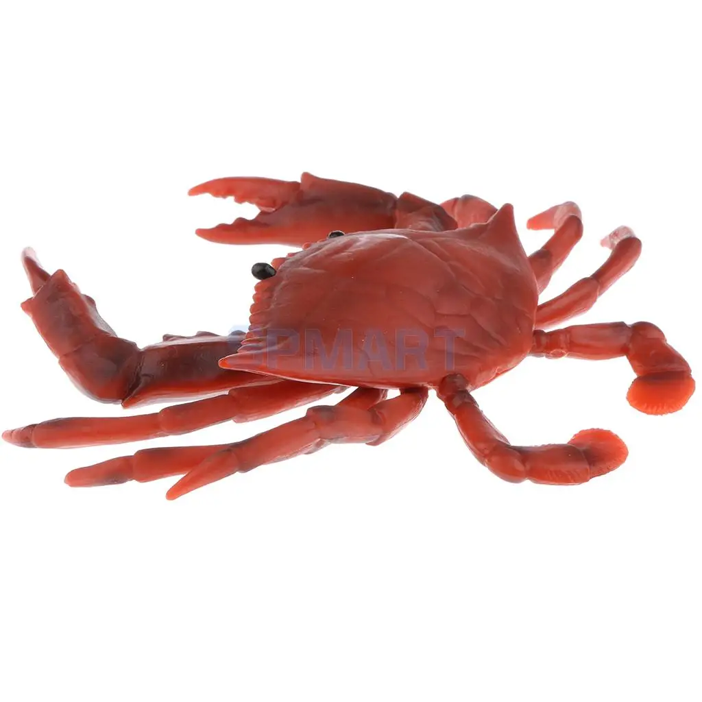 Animals Figure Toys Farm/Jungle/Sea Red Crab Animals Model Aquarium Toys Realistic Wild Pastic Figurine Kid Animal Toy