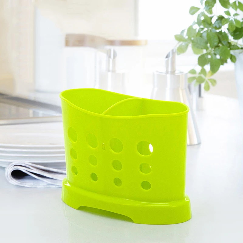 

ANHO New Plastic Storage Rack Drain Tableware Holder Colorful Knife Rack Spoon Rack Fork Rack Kitchen Keeping Accessories Tool