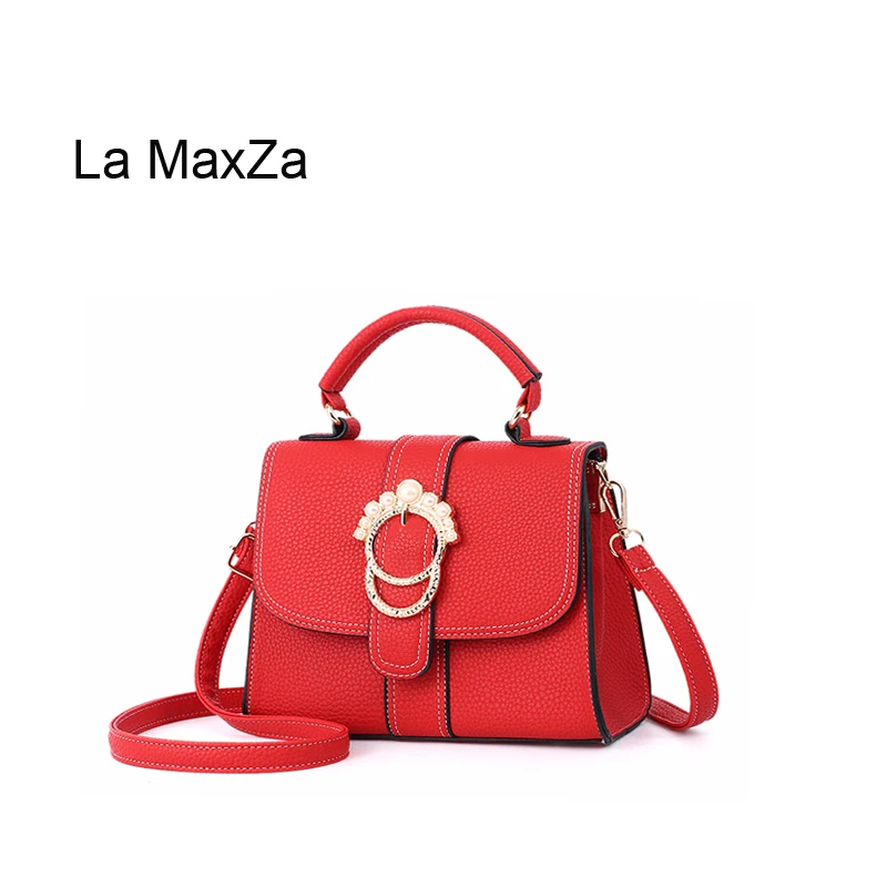 

La MaxZa Fashion Women Bags High Quality Women Handbags 5 color Shoulder Bags Red Small Bag Pu Leather Single Bags